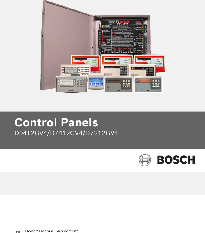 Boschhome Bosch Appliances Home Security System D7212Gv4 Users Manual