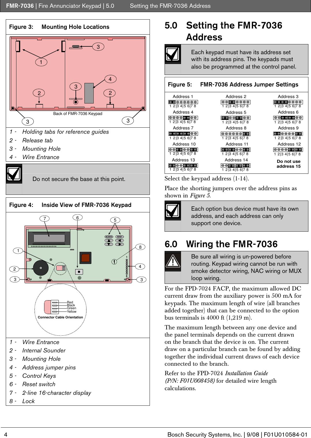 Page 4 of 8 - Boschhome Boschhome-Bosch-Appliances-Home-Security-System-Fmr-7036-Users-Manual- FMR-7036 Boschhome-bosch-appliances-home-security-system-fmr-7036-users-manual