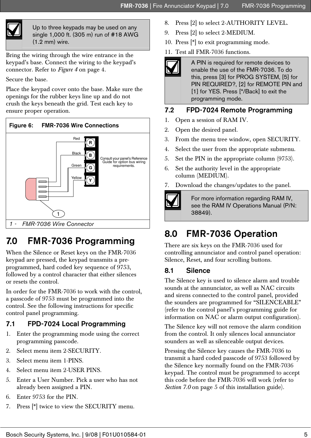Page 5 of 8 - Boschhome Boschhome-Bosch-Appliances-Home-Security-System-Fmr-7036-Users-Manual- FMR-7036 Boschhome-bosch-appliances-home-security-system-fmr-7036-users-manual