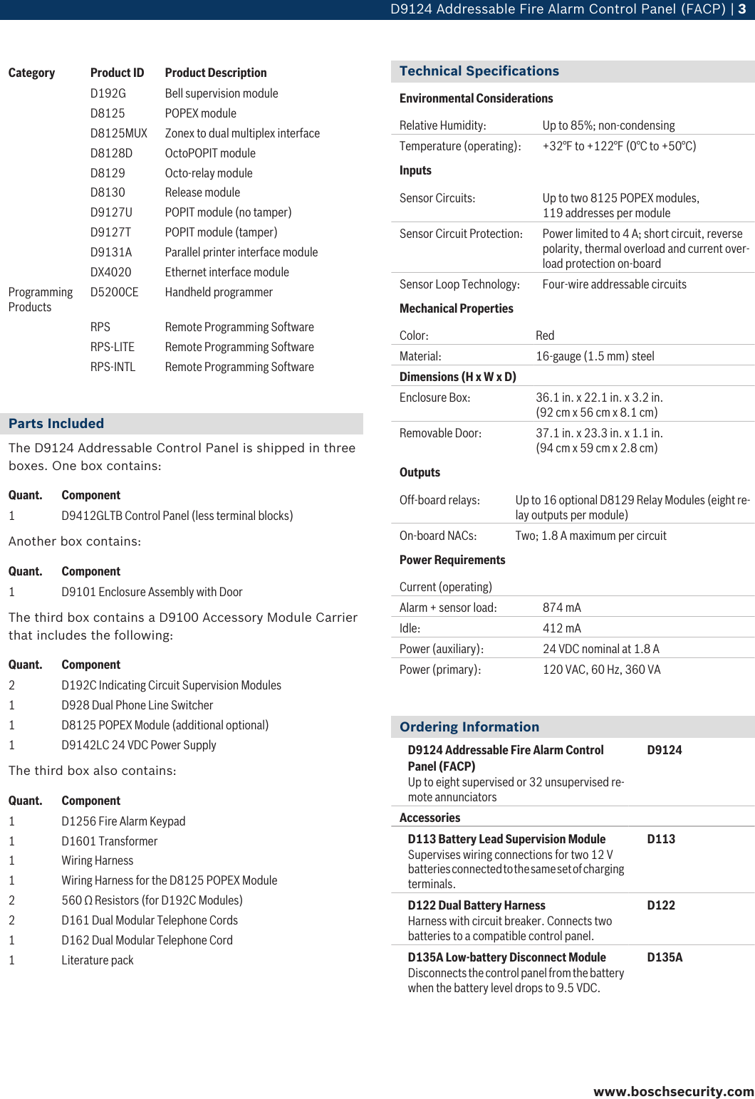 Page 3 of 4 - Boschhome Boschhome-Bosch-Appliances-Smoke-Alarm-D9124-Users-Manual- D9124 Addressable Fire Alarm Control Panel (FACP)  Boschhome-bosch-appliances-smoke-alarm-d9124-users-manual