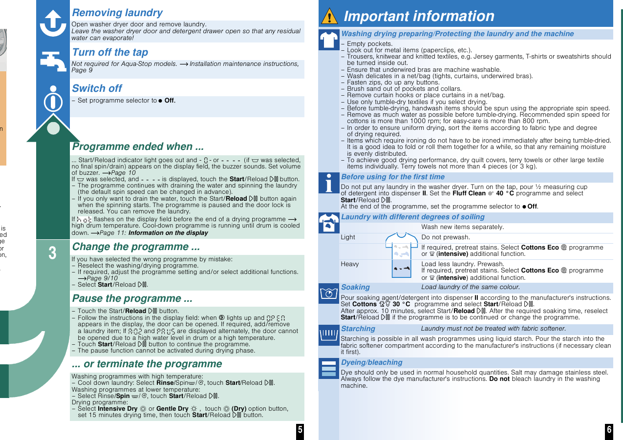 Page 5 of 10 - Boschhome Boschhome-Wvh28421Gb-Instruction-Manual- ManualsLib - Makes It Easy To Find Manuals Online!  Boschhome-wvh28421gb-instruction-manual