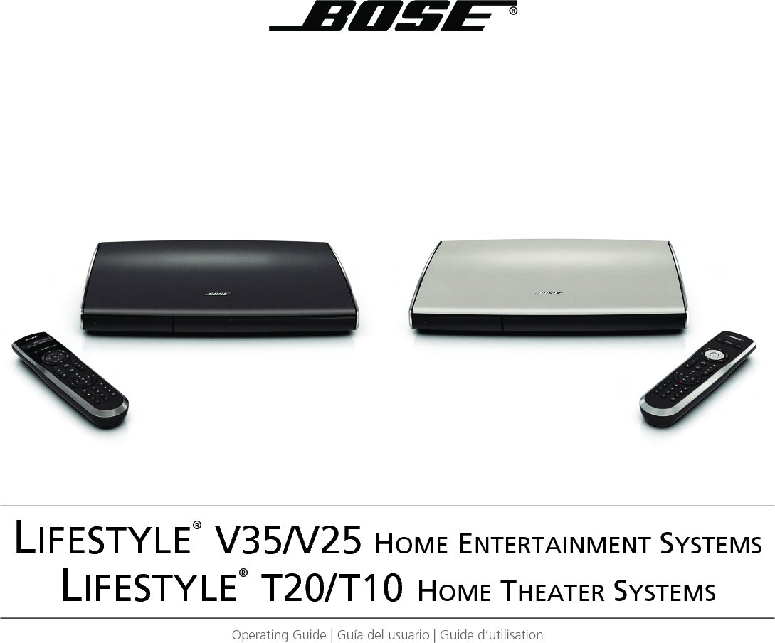 Page 1 of Bose 403155M RF Remote Control User Manual Cover 8 5x6 5 OP Guide 3L