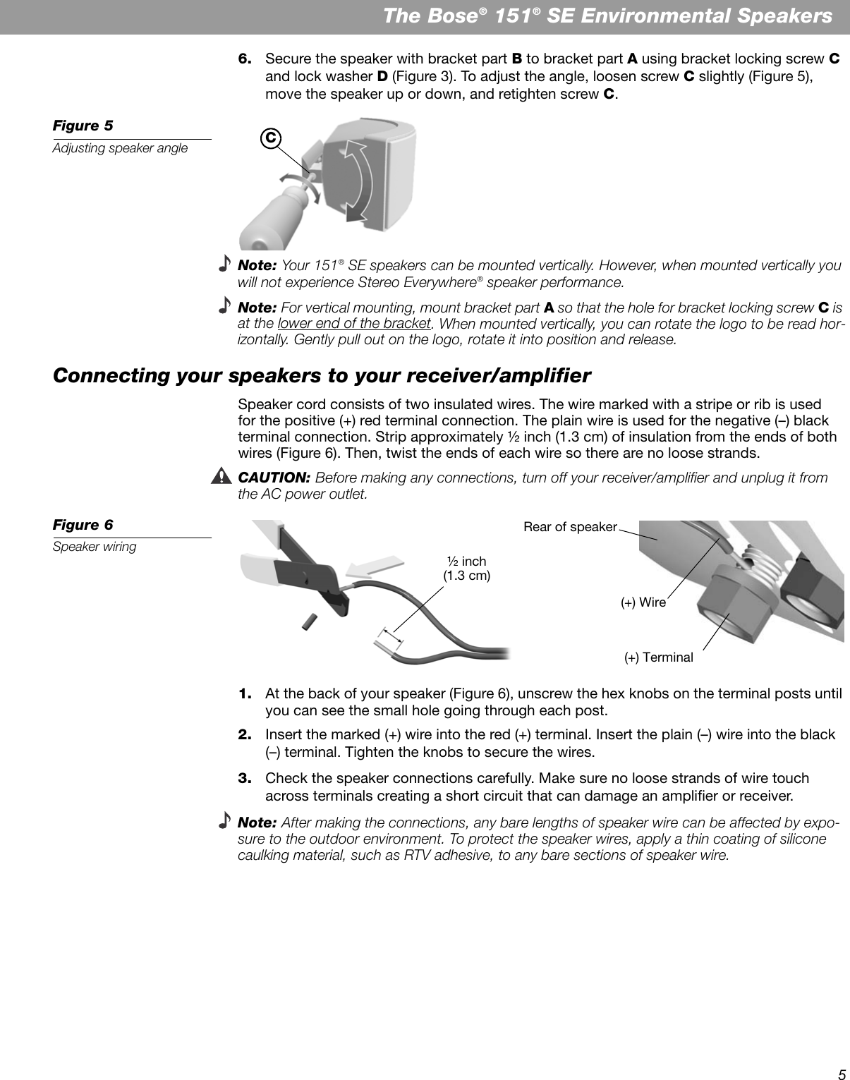 Page 5 of 8 - Bose Bose-151-Se-Users-Manual- AM273809_00_Print  Bose-151-se-users-manual