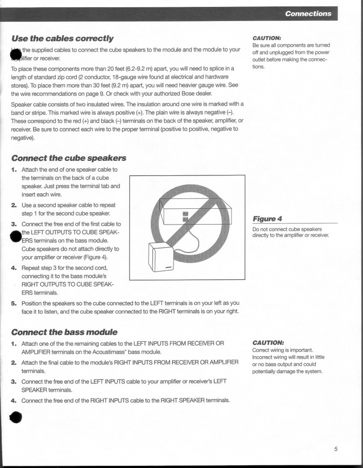 Page 5 of 11 - Bose Bose-Acoustimass-3-Series-Iii-Users-Manual-  Bose-acoustimass-3-series-iii-users-manual