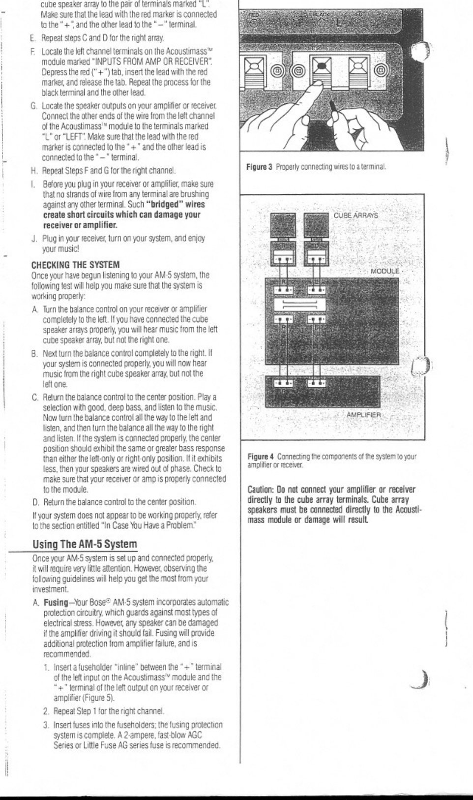 Page 4 of 8 - Bose Bose-Acoustimass-Am-5-Users-Manual-  Bose-acoustimass-am-5-users-manual