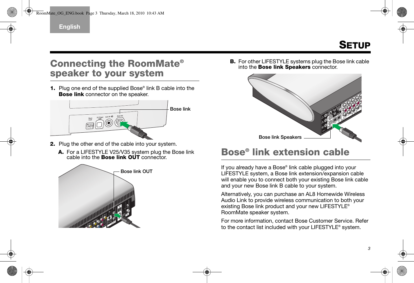 Bose Lifestyle 12 Home Theater System Manual | Home Theater