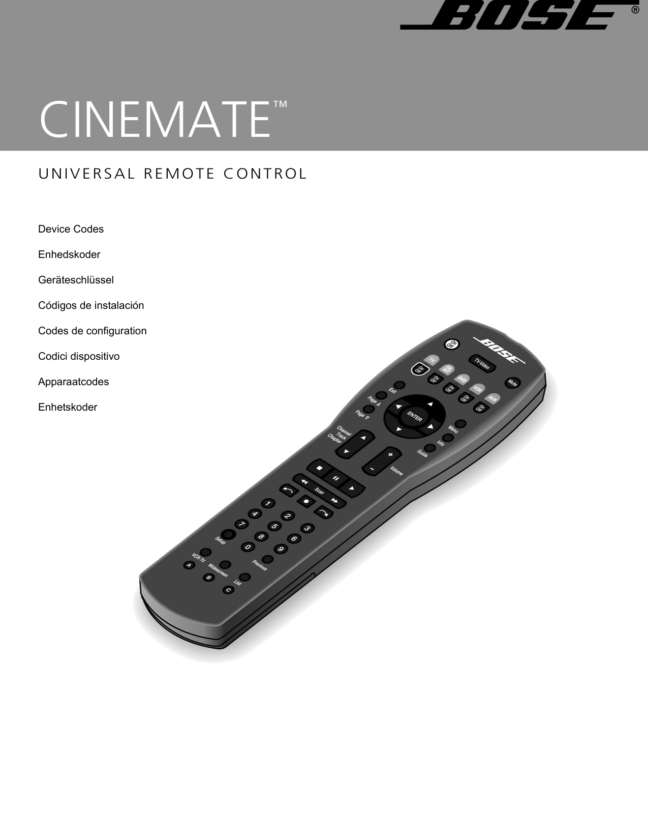 Ge universal remote codes for bose