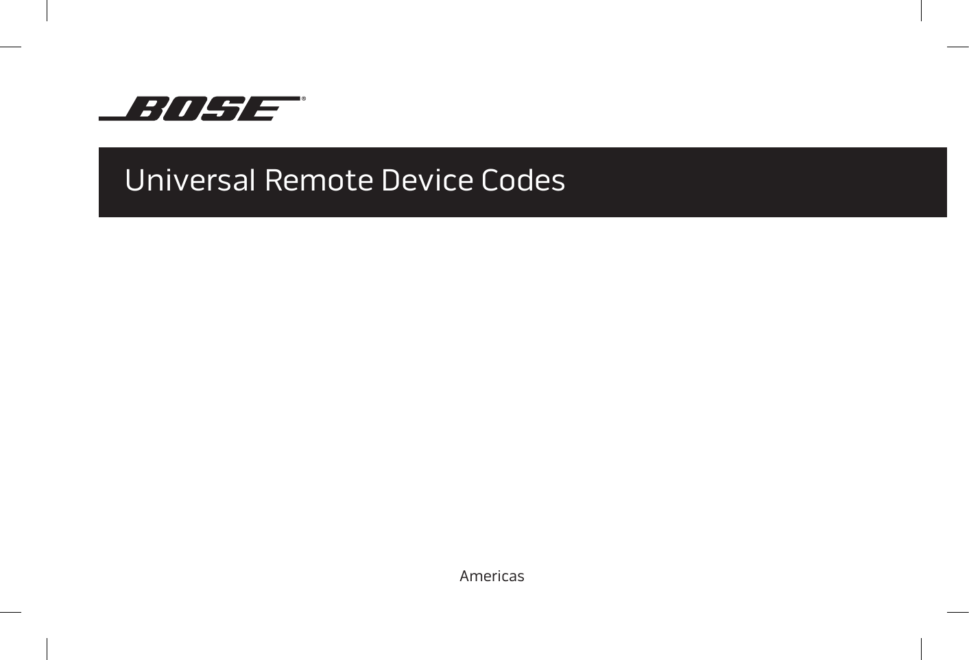 Bose Solo 5 Pdf Remote Codes