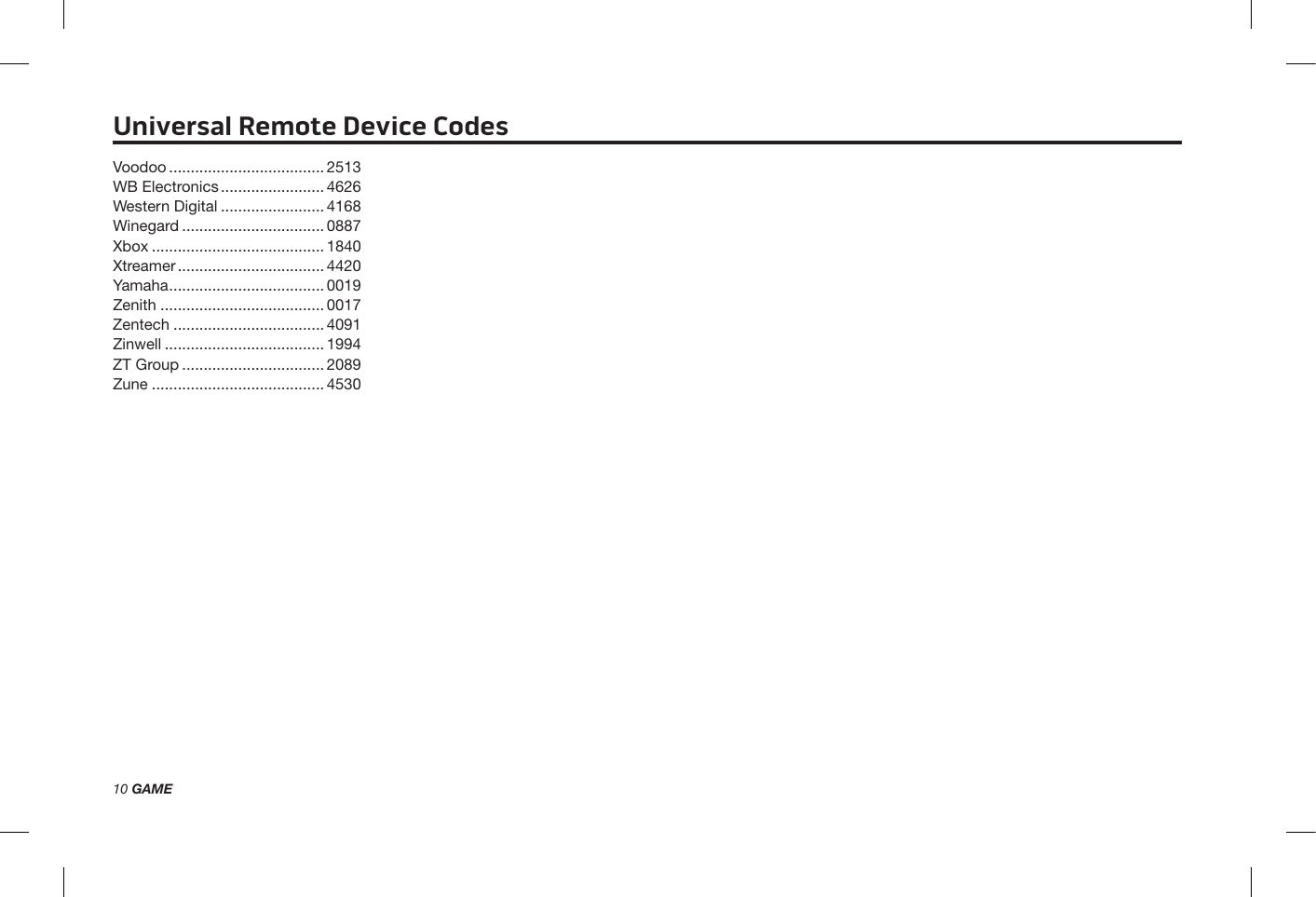 Page 10 of 12 - Bose  Solo 5 PDF Remote Codes