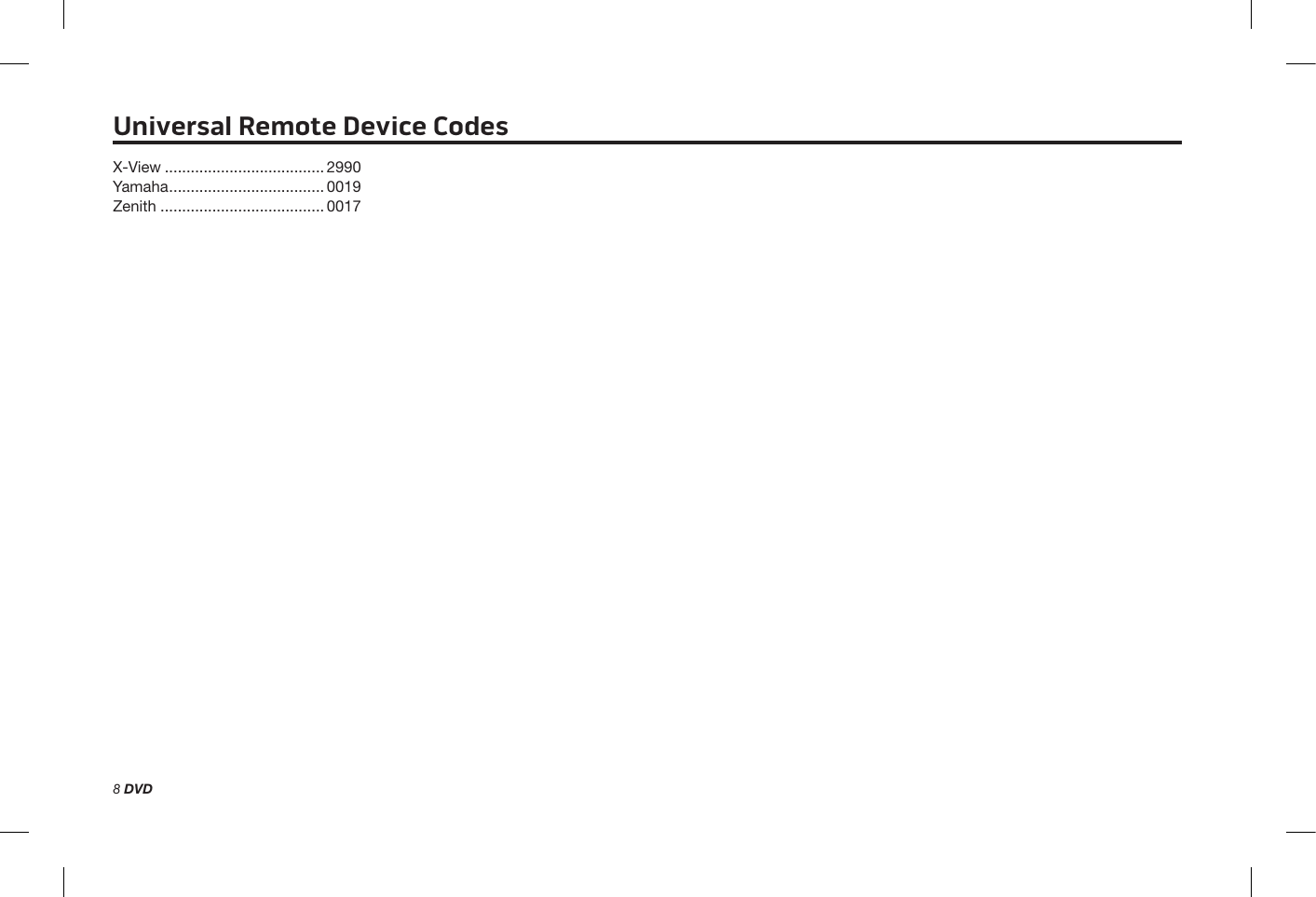 Page 8 of 12 - Bose  Solo 5 PDF Remote Codes