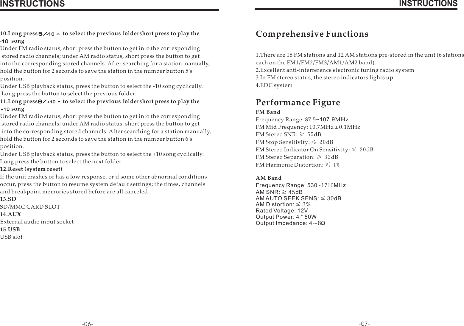 Boss Audio Systems 612ua Users Manual 5106b 612ua Boss En