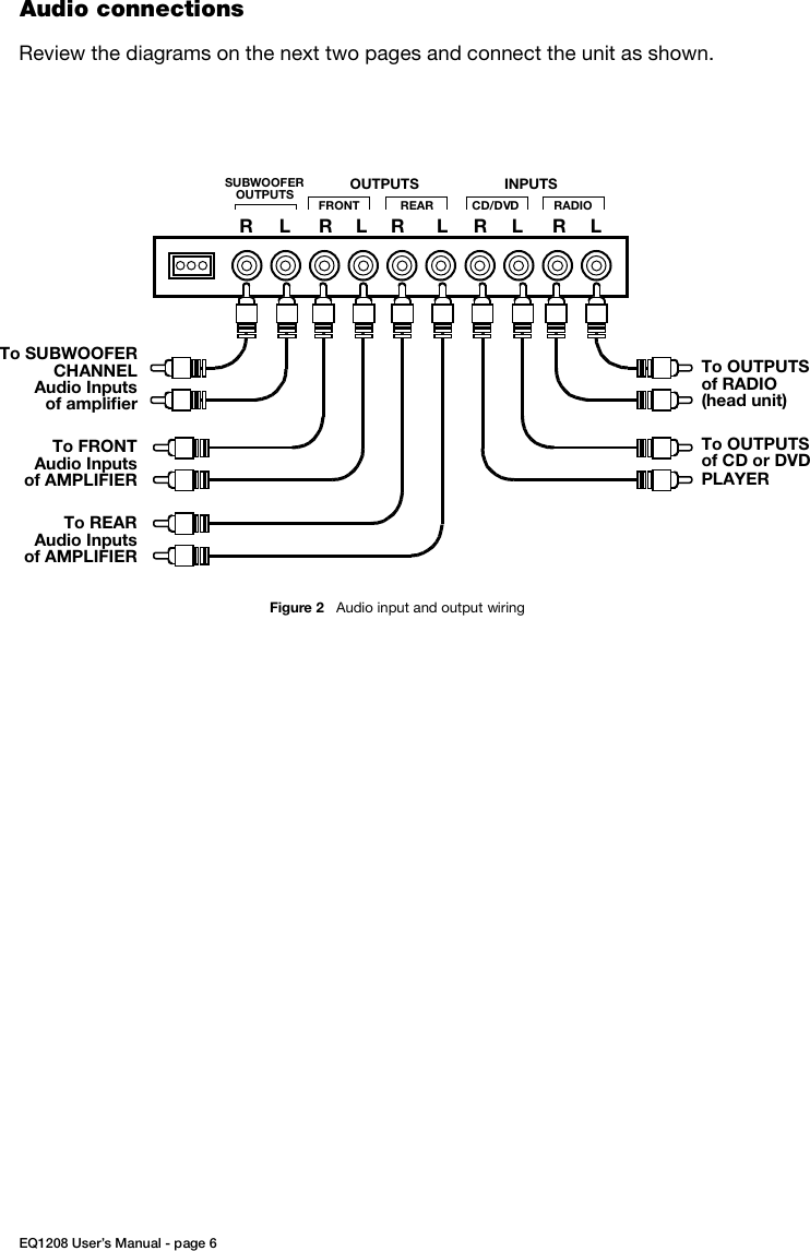 Page 6 of 8 - Boss-Audio-Systems Boss-Audio-Systems-Eq1208-Users-Manual-  Boss-audio-systems-eq1208-users-manual