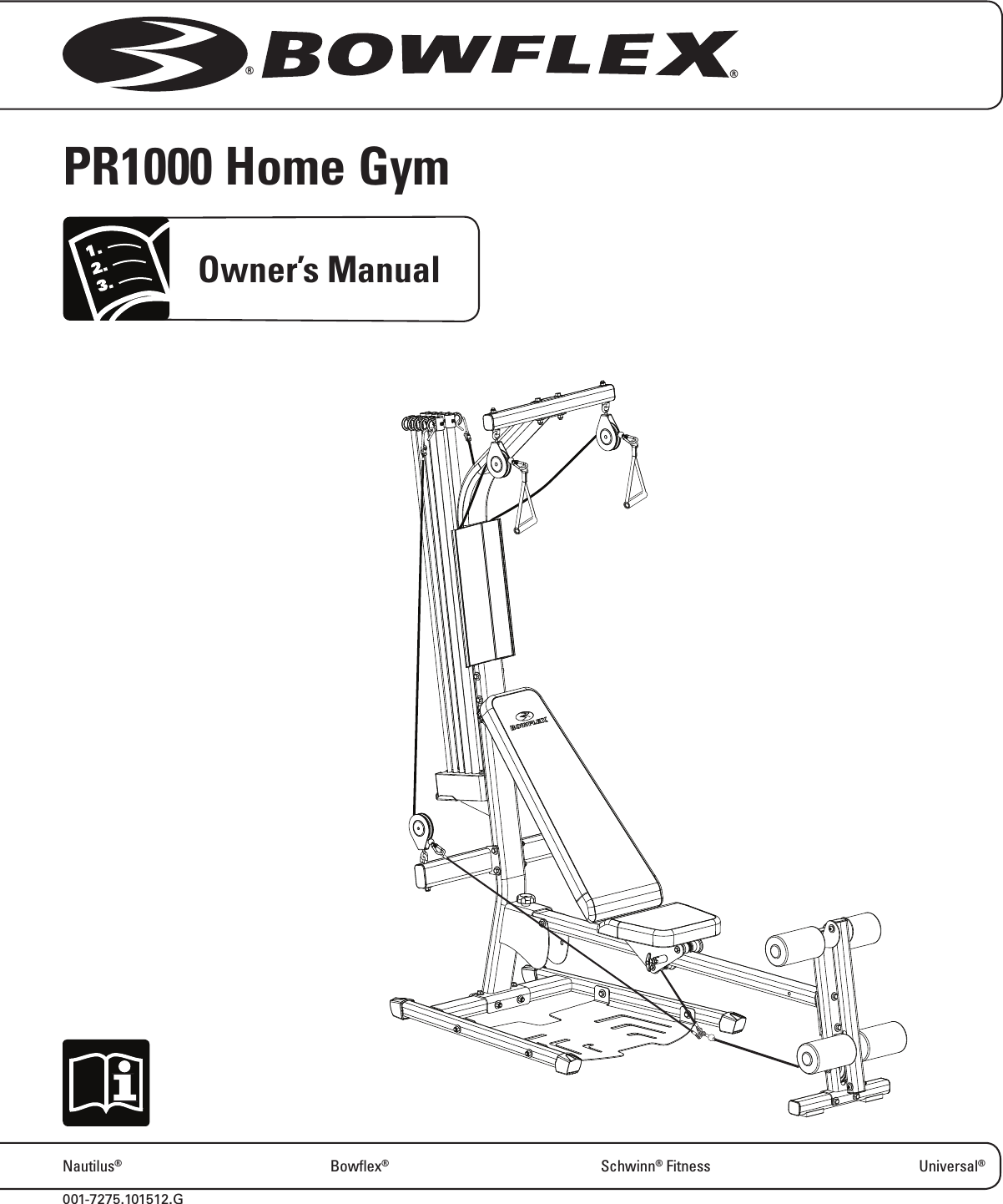 Bowflex BFX.PR1000.OM.101512.G Owner