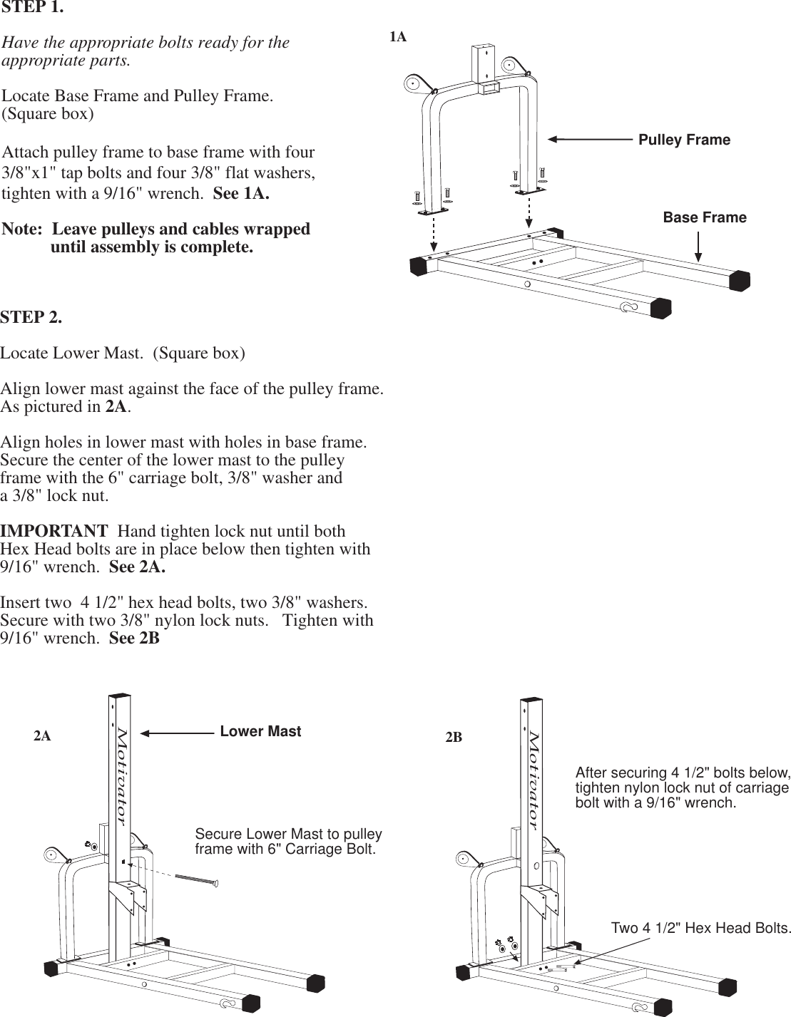 Page 2 of 8 - Bowflex Bowflex-Bowflex-Motivator-Owner-S-Manual