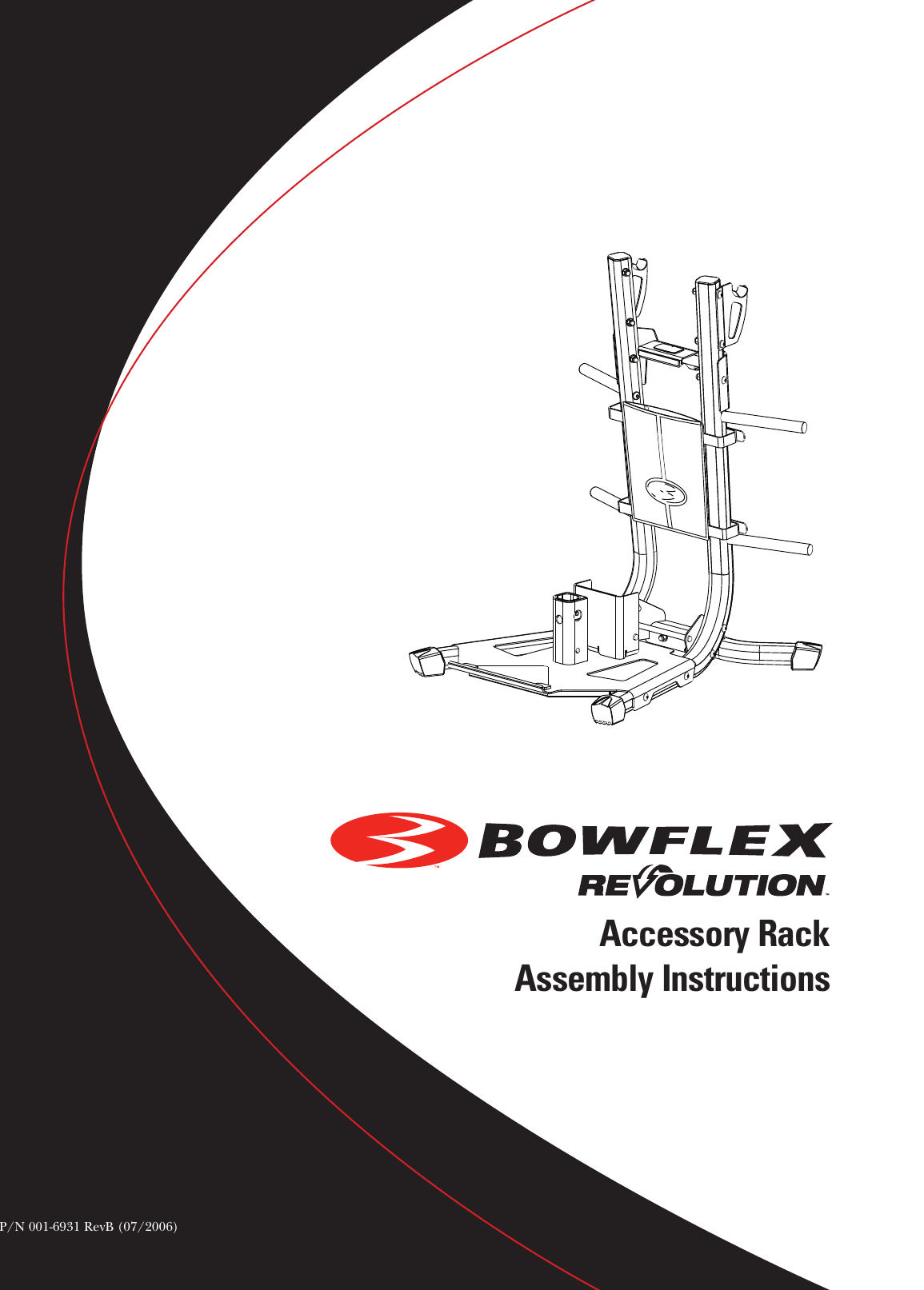 Page 1 of 12 - Bowflex Bowflex-Bowflex-Revolution-Accessory-Rack-Owner-S-Manual BFX_Revo_FLEX Rack_ RevB_AM_0706_