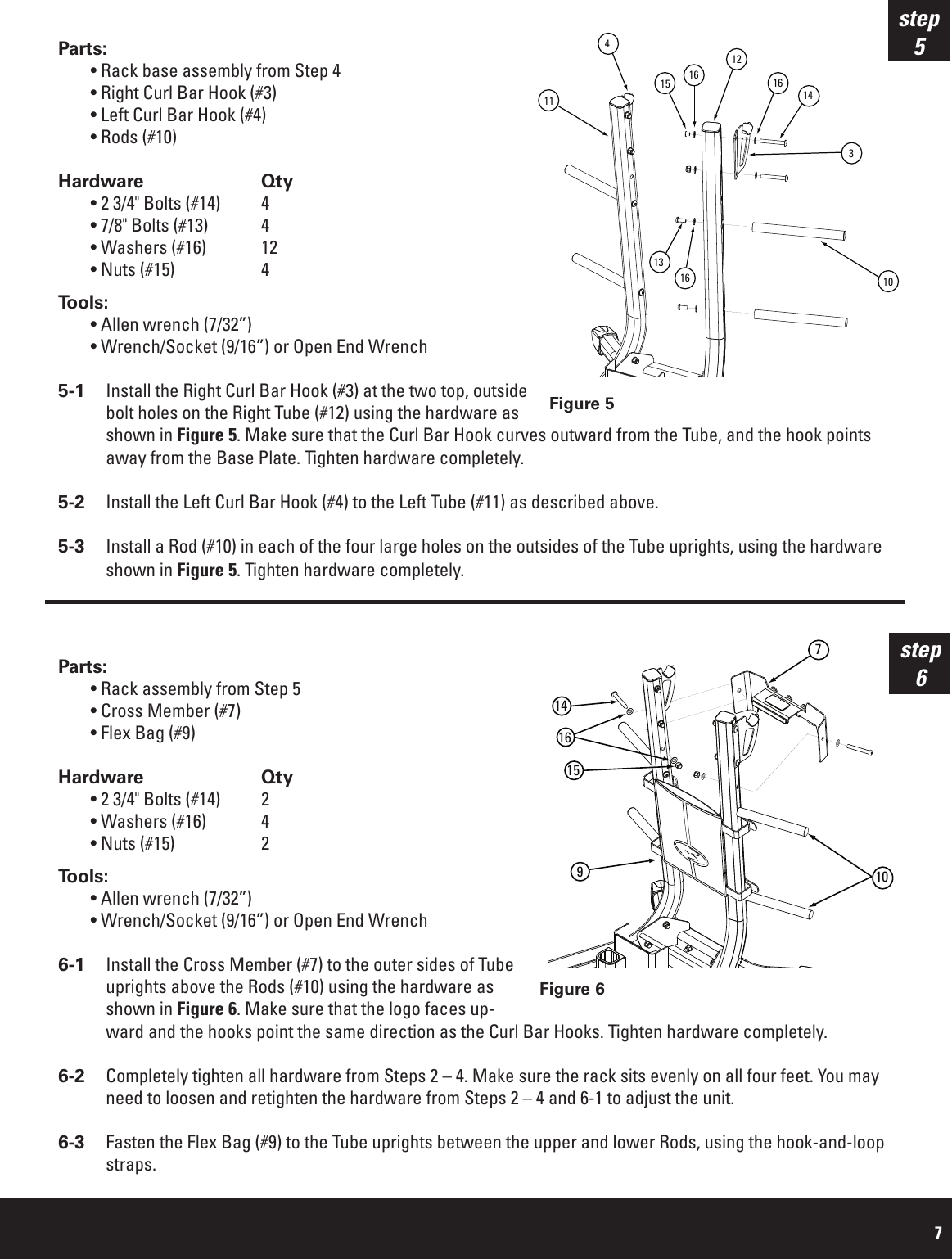 Page 7 of 12 - Bowflex Bowflex-Bowflex-Revolution-Accessory-Rack-Owner-S-Manual BFX_Revo_FLEX Rack_ RevB_AM_0706_