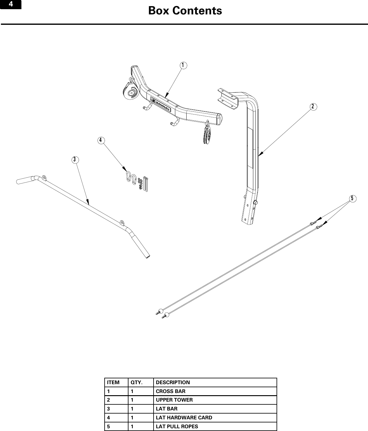 Page 4 of 9 - Bowflex Bowflex-Bowflex-Revolution-Xp-Lat-Tower-Owner-S-Manual