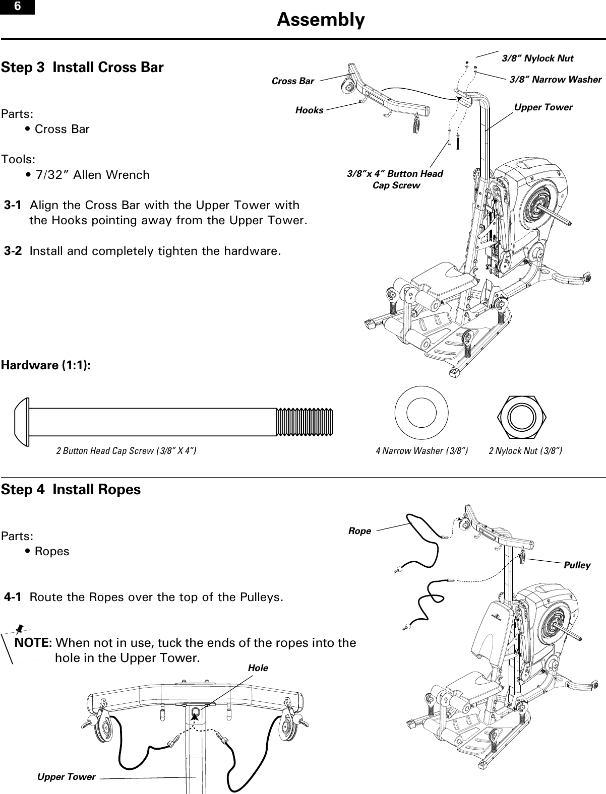Page 6 of 9 - Bowflex Bowflex-Bowflex-Revolution-Xp-Lat-Tower-Owner-S-Manual