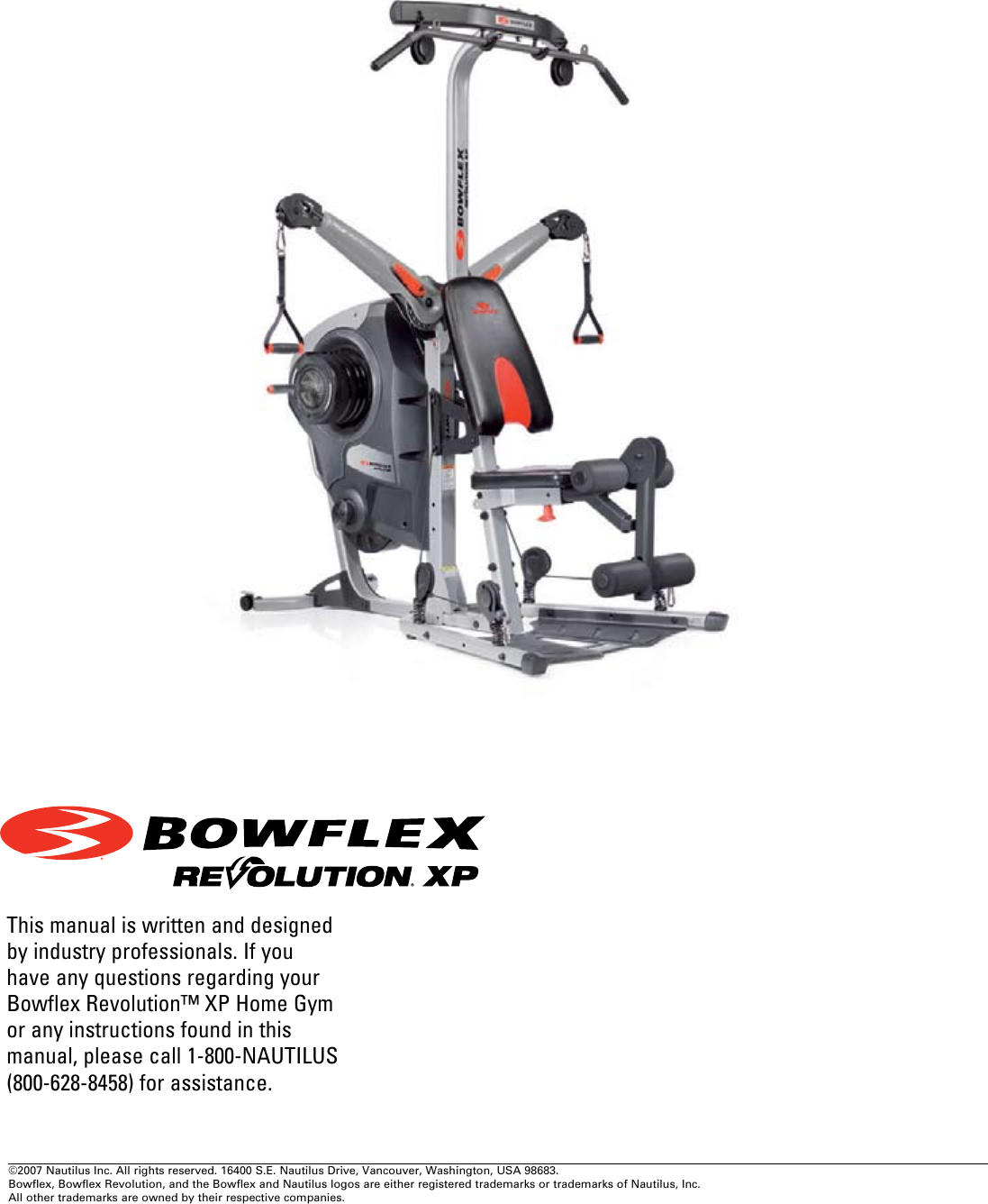 Page 9 of 9 - Bowflex Bowflex-Bowflex-Revolution-Xp-Lat-Tower-Owner-S-Manual