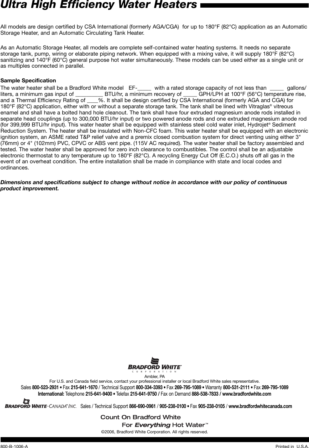 Page 4 of 4 - Bradford-White-Corp Bradford-White-Corp-Ef-100T-199-Users-Manual- 15808_251b_1005_5  Bradford-white-corp-ef-100t-199-users-manual