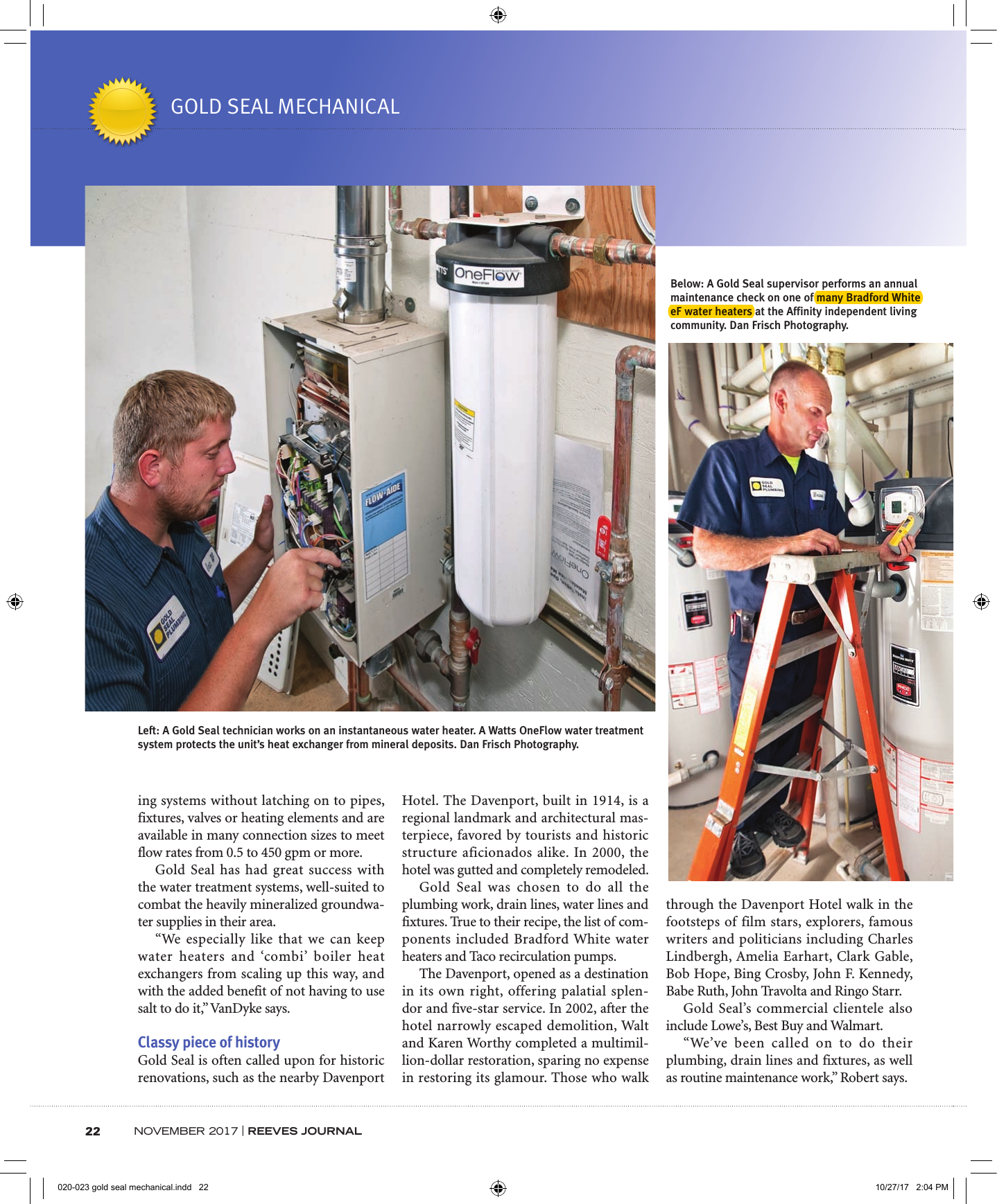 Page 4 of 5 - Bradfordwhite News And Alerts In The Media Reeves Cover Story Bradford White User Manual