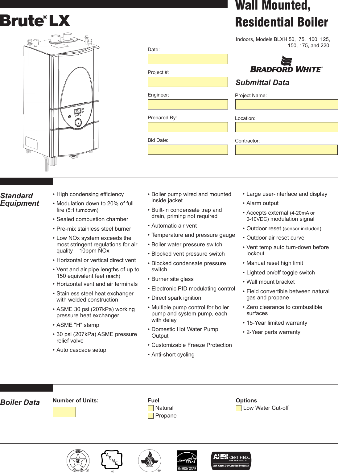 Page 1 of 4 - Residential_boiler_wall_mounted_brute_lx_blxcw_blxhw_submittal_boiler_1299_bw Residential Boiler Wall Mounted Brute Lx Blxcw Blxhw Submittal 1299 Bw
