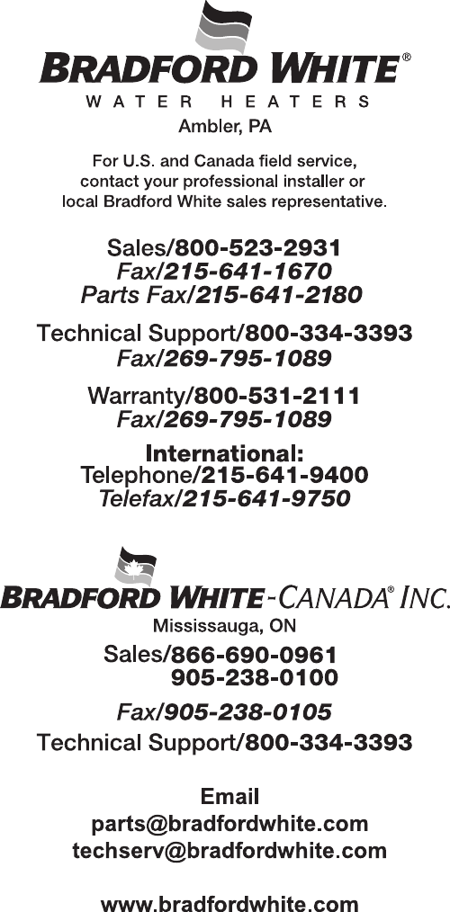 Page 6 of 6 - Bradfordwhite Residential Combination Combi2 Ttw Power Vent Defender Non C Dw2 Tw Partslist 46805 31864_46805e_parts_web_ User Manual