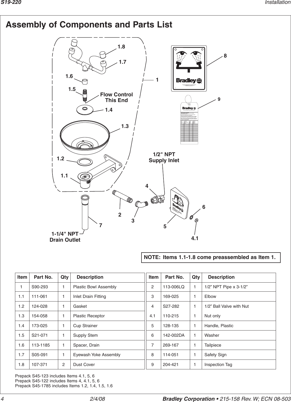 Page 4 of 10 - Bradley-Smoker Bradley-Smoker-Bradley-Technologies-Inc-Work-Light-S19-220-Users-Manual- 215-158  Bradley-smoker-bradley-technologies-inc-work-light-s19-220-users-manual