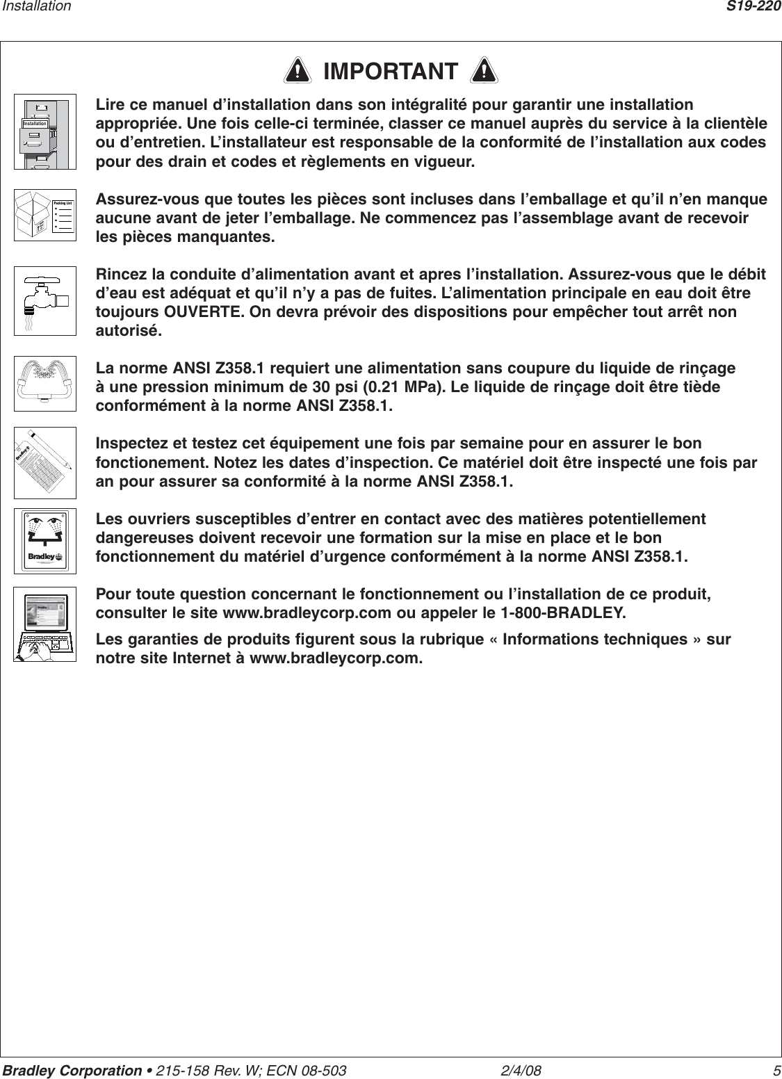 Page 5 of 10 - Bradley-Smoker Bradley-Smoker-Bradley-Technologies-Inc-Work-Light-S19-220-Users-Manual- 215-158  Bradley-smoker-bradley-technologies-inc-work-light-s19-220-users-manual