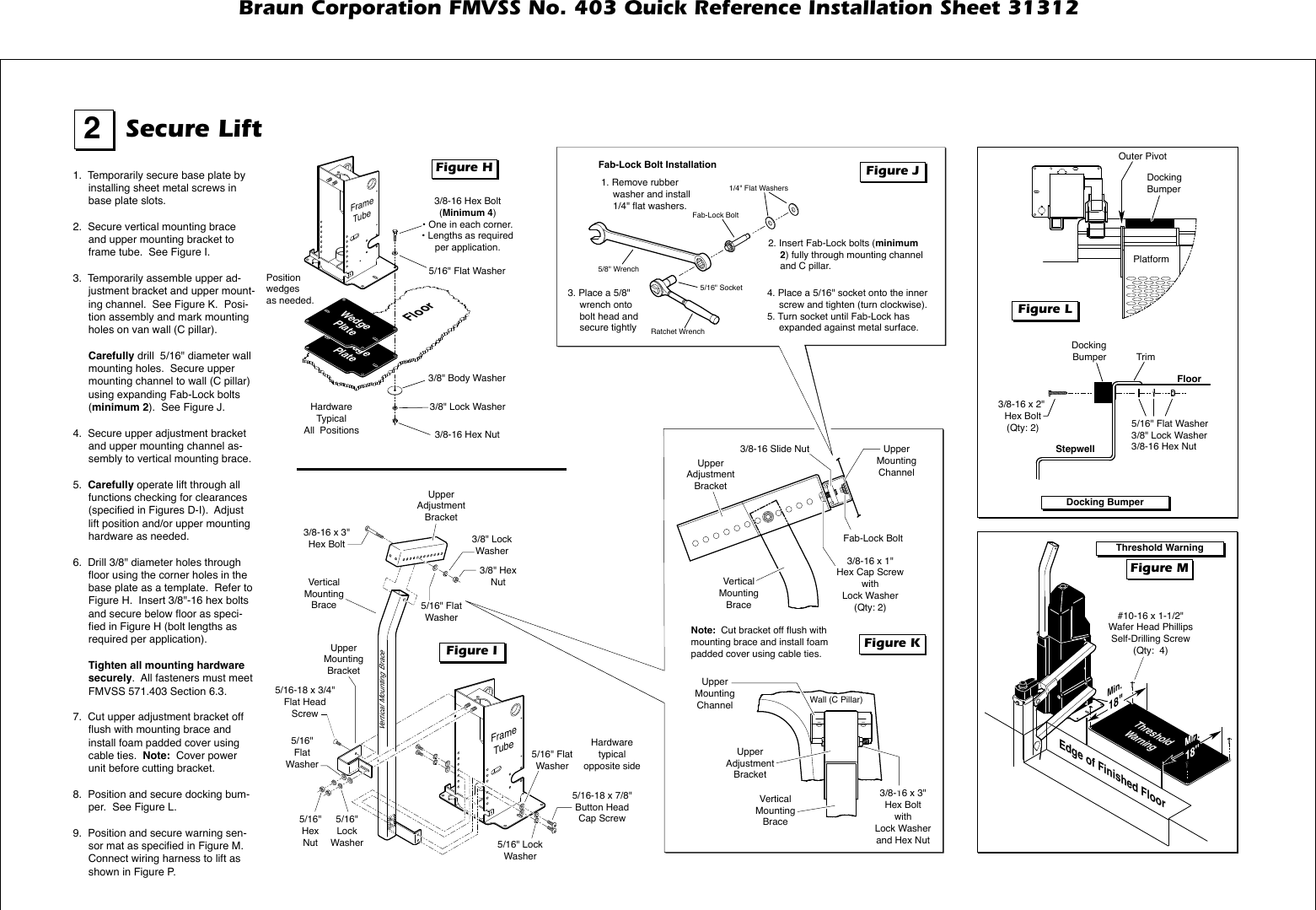 Page 2 of 8 - Braun Braun-Corporation-Fmvss-No-403-403-Users-Manual-  Braun-corporation-fmvss-no-403-403-users-manual