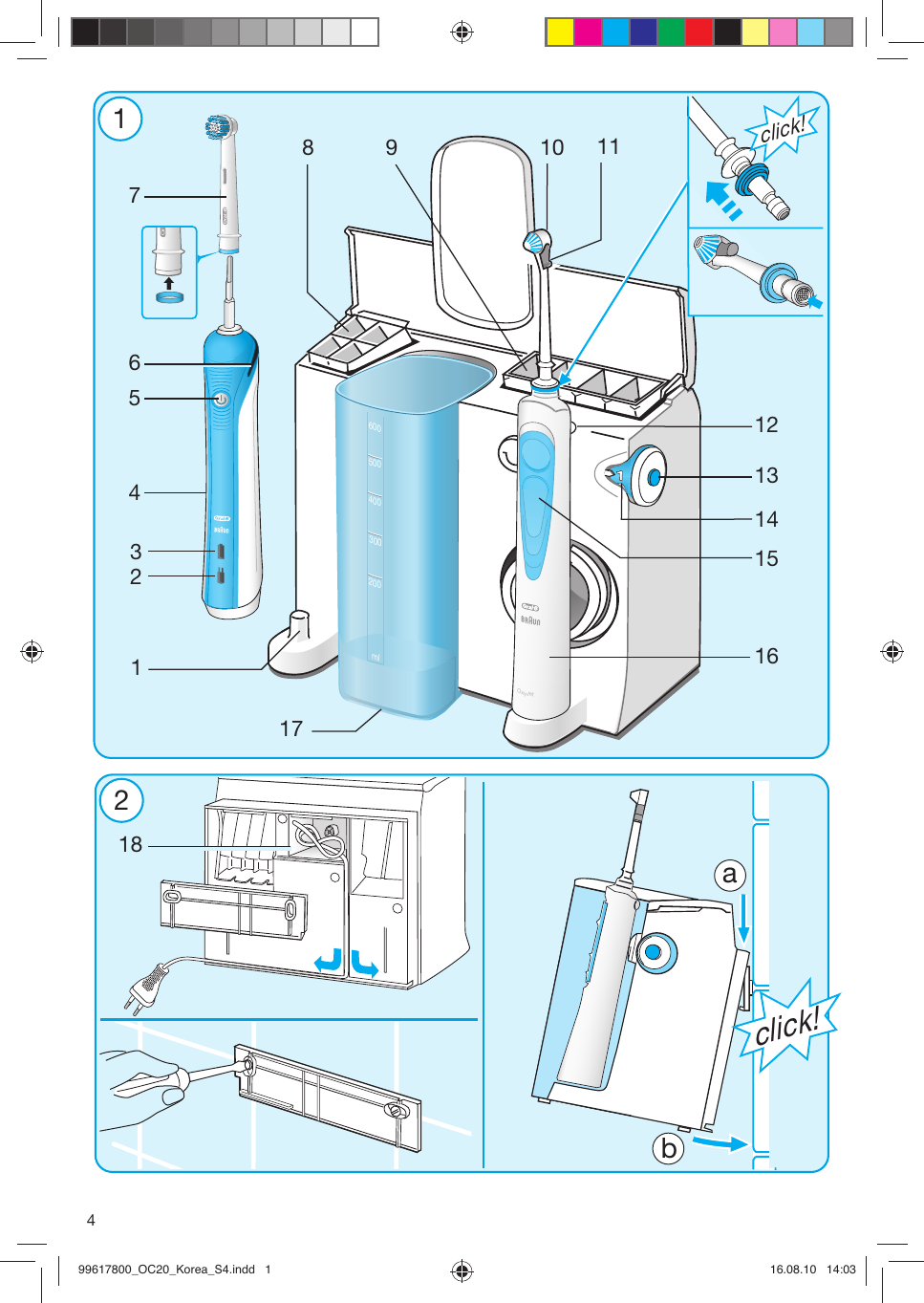Page 3 of 10 - Braun Braun-Oral-B-3000-Users-Manual- 99617800_OC20_Korea_S1 Braun-oral-b-3000-users-manual