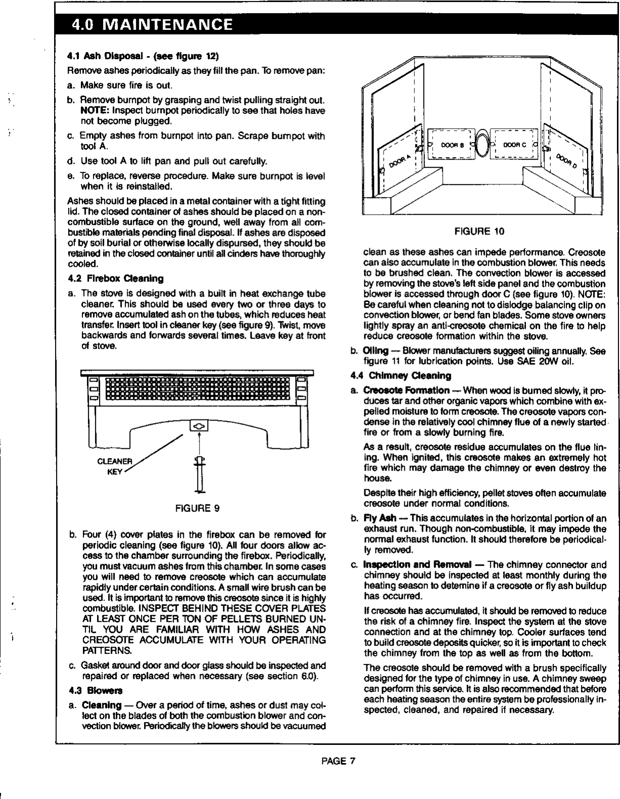 Page 7 of 9 - Breckwell Breckwell-1991-s-P24Fs-Users-Manual- P24 Blazer Pellet Stove Owner's Manual  Breckwell-1991-s-p24fs-users-manual