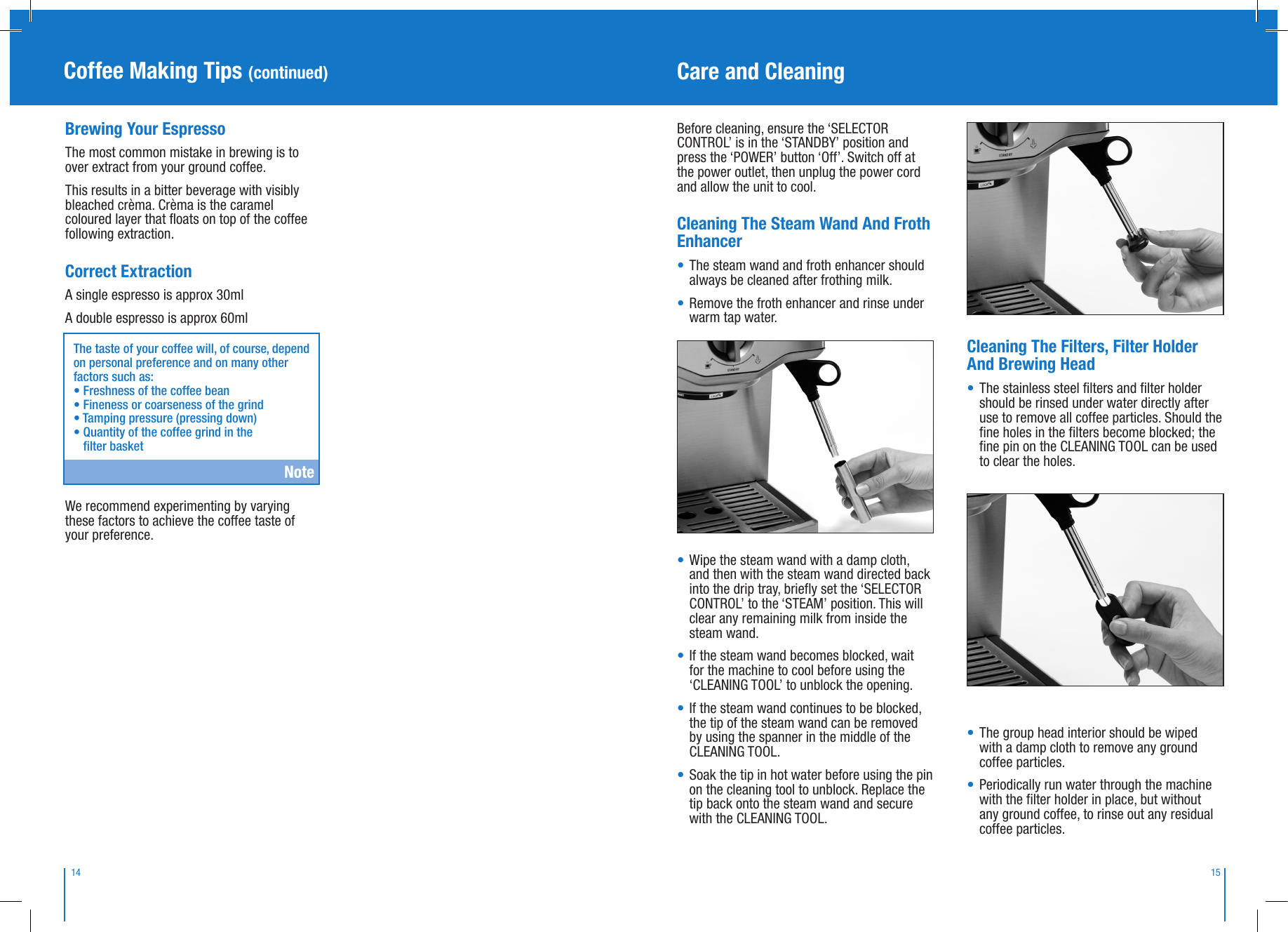 Page 8 of 10 - Breville Breville-Bes250S-Users-Manual- Breville-bes250s-users-manual