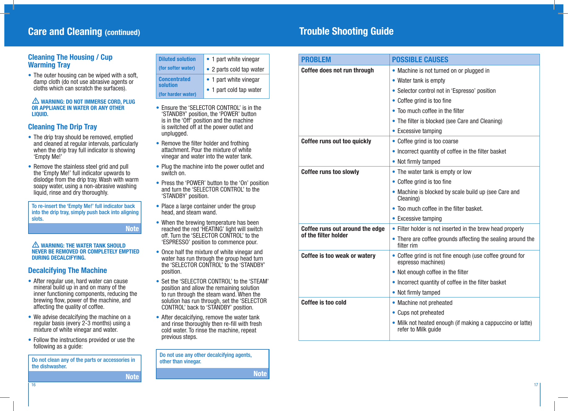 Page 9 of 10 - Breville Breville-Bes250S-Users-Manual- Breville-bes250s-users-manual
