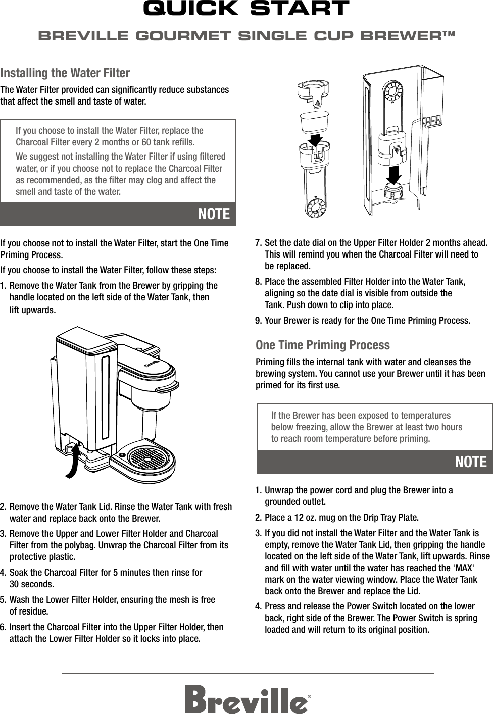 Page 1 of 2 - Breville Breville-Bkc700Xl-Quick-Start-Manual-  Breville-bkc700xl-quick-start-manual