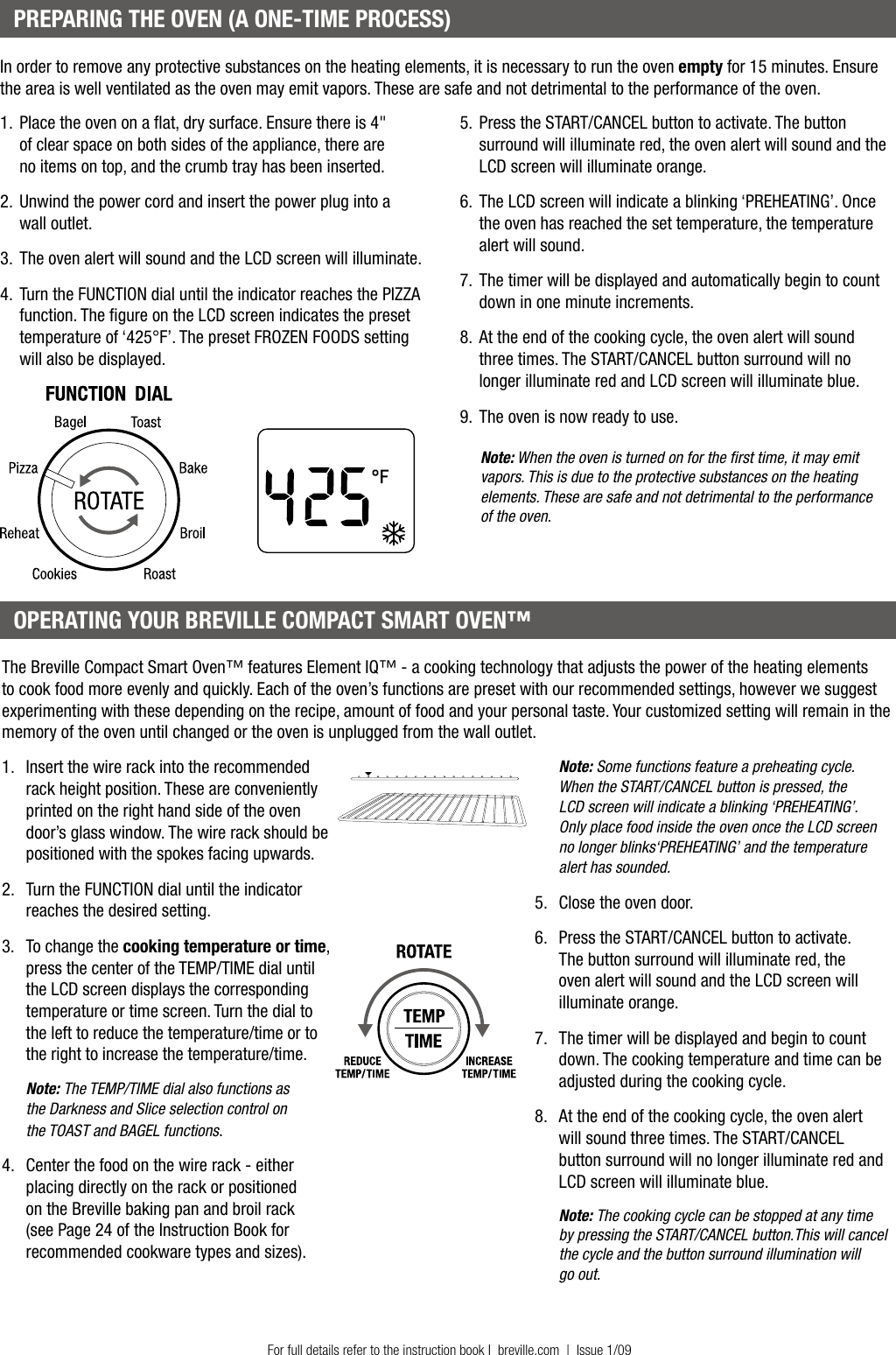 Page 2 of 3 - Breville Breville-Bov650Xl-Quick-Start-Manual-  Breville-bov650xl-quick-start-manual