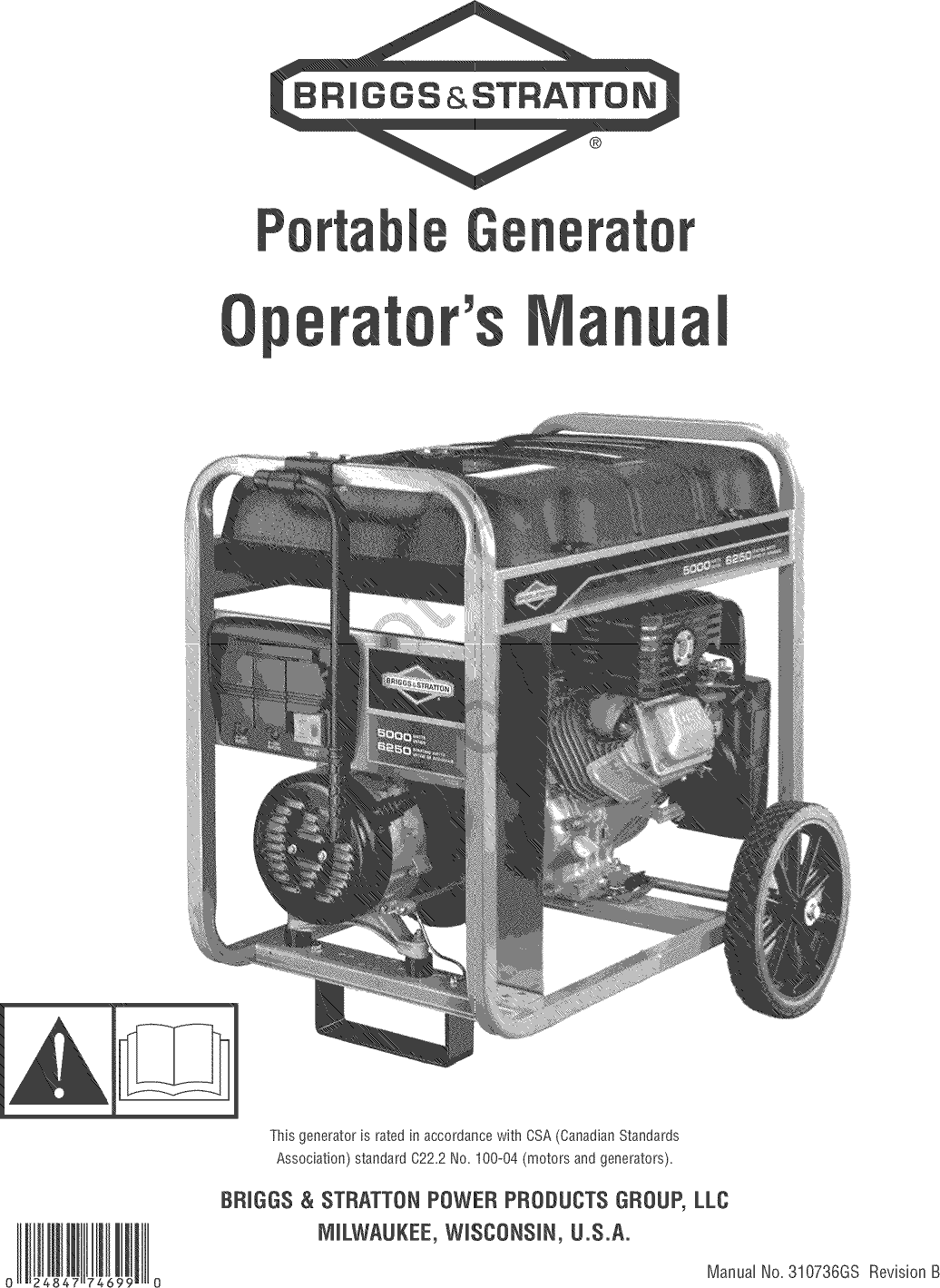 Briggs & Stratton 030422 0 User Manual GENERATOR Manuals And Guides