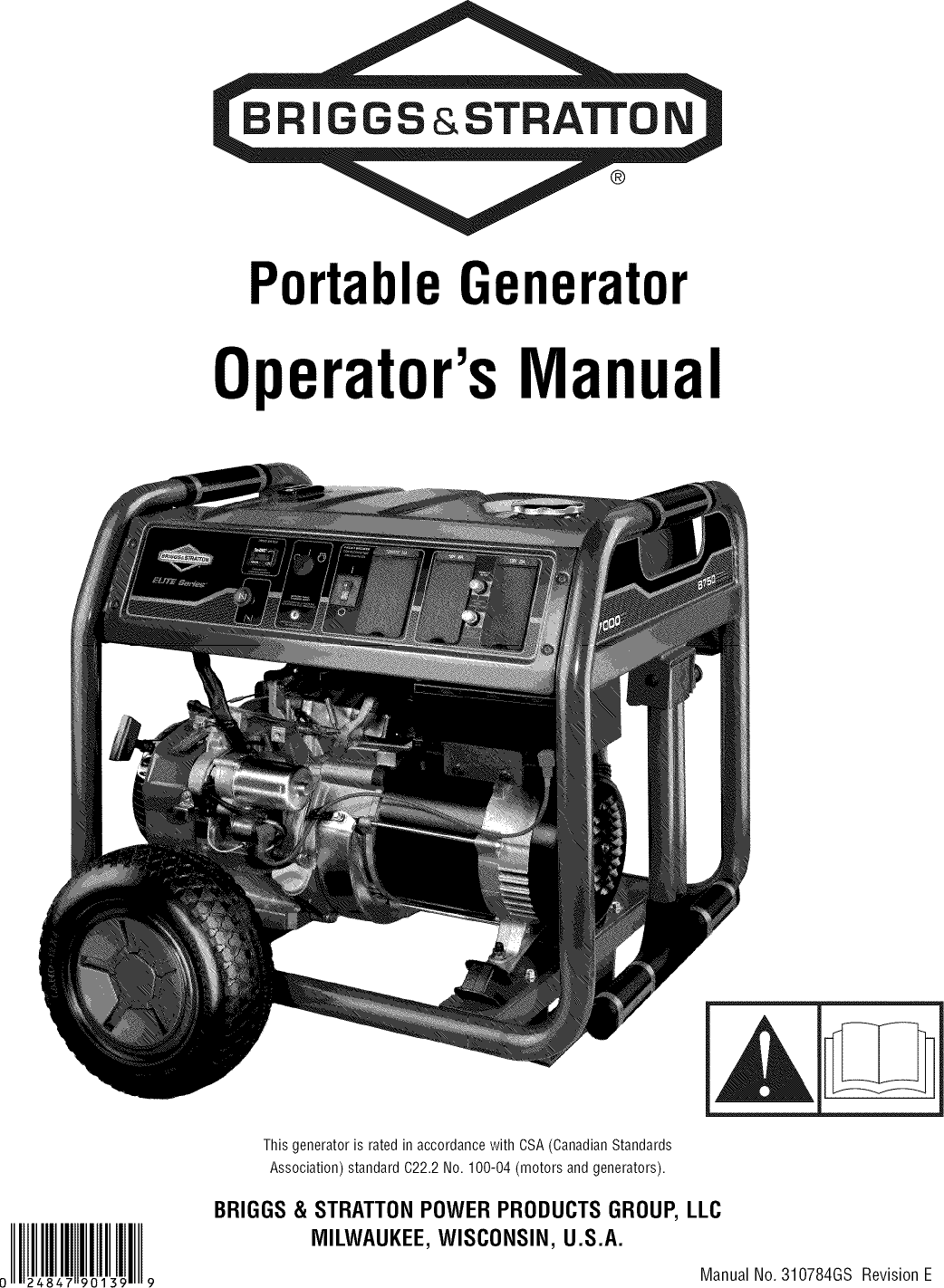 Briggs & Stratton 030471 0 1011060L User Manual GENERATOR Manuals And