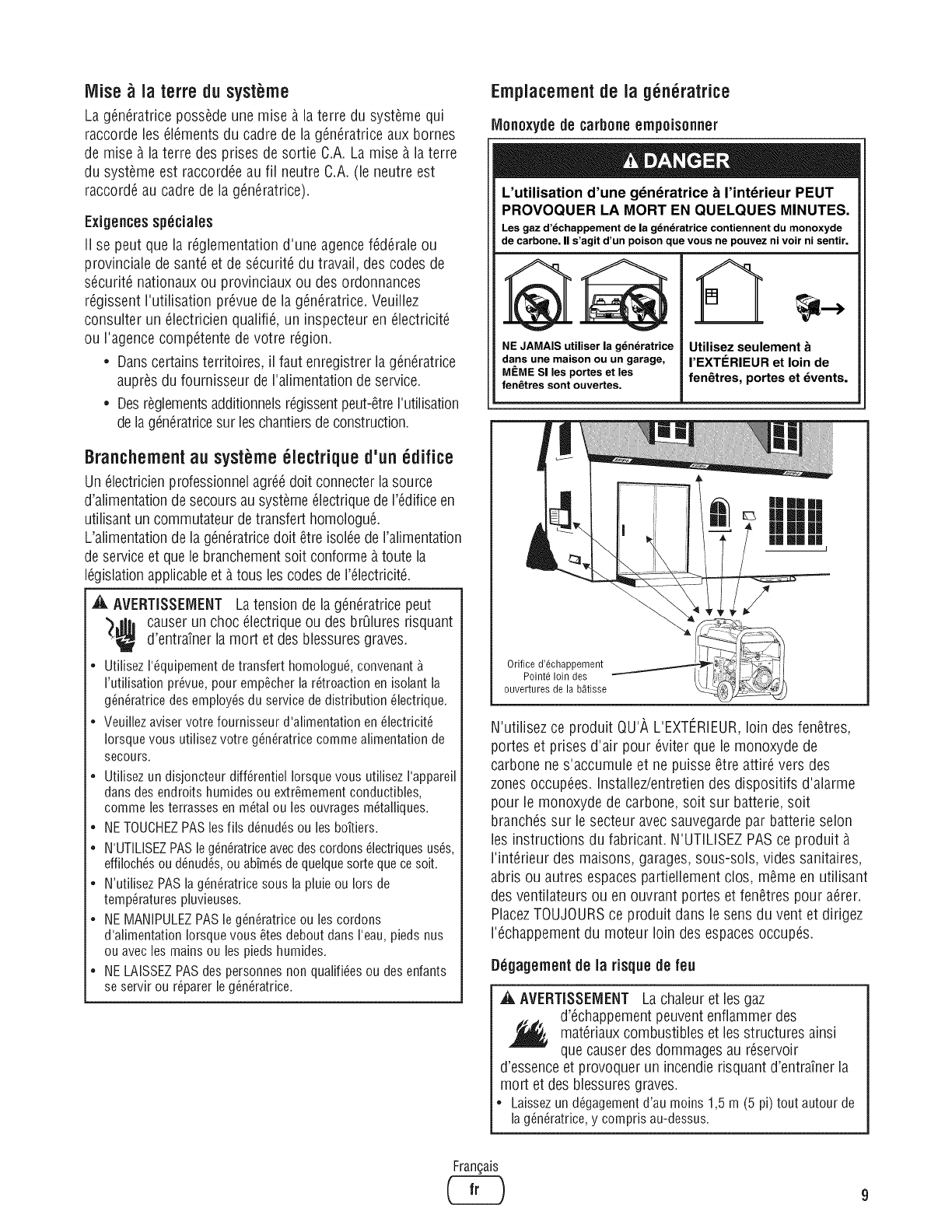 Briggs Stratton 030547 00 User Manual GENERATOR Manuals And Guides