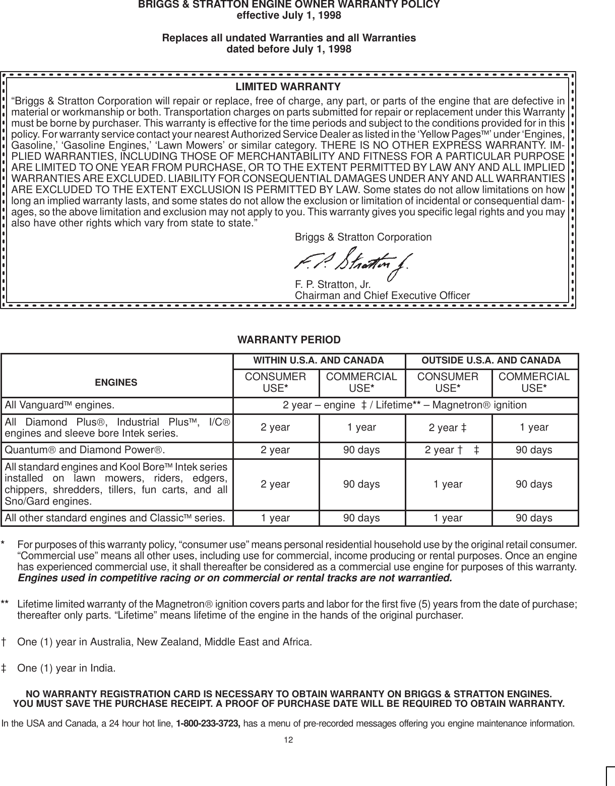 Page 12 of 12 - Briggs-And-Stratton Briggs-And-Stratton-287700-Users-Manual- 683v28,31  Briggs-and-stratton-287700-users-manual