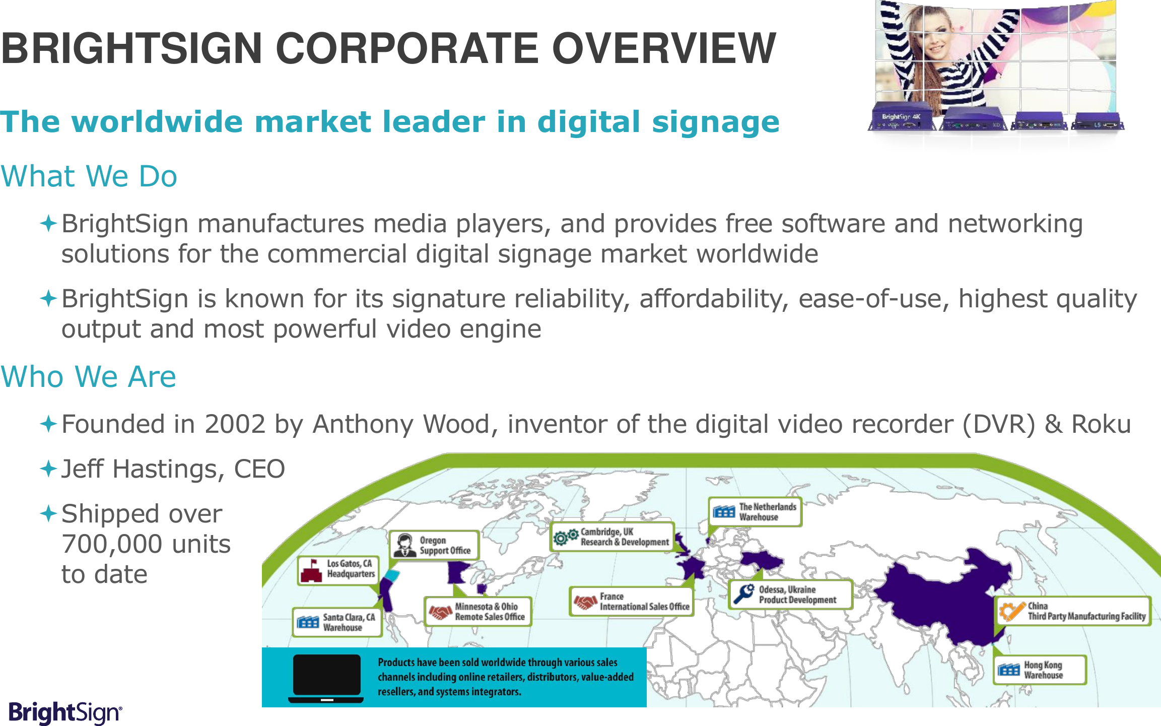 Page 2 of 9 - Presentation  Bright Sign Sales PPT-Corporate Overview