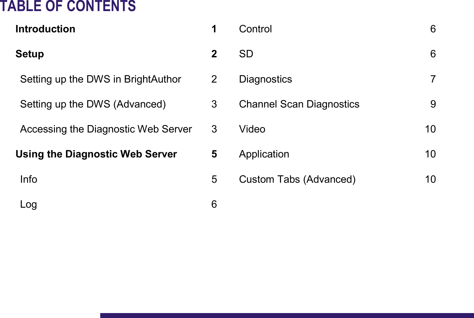 Page 2 of 12 - Diagnostic Web Server User Guide
