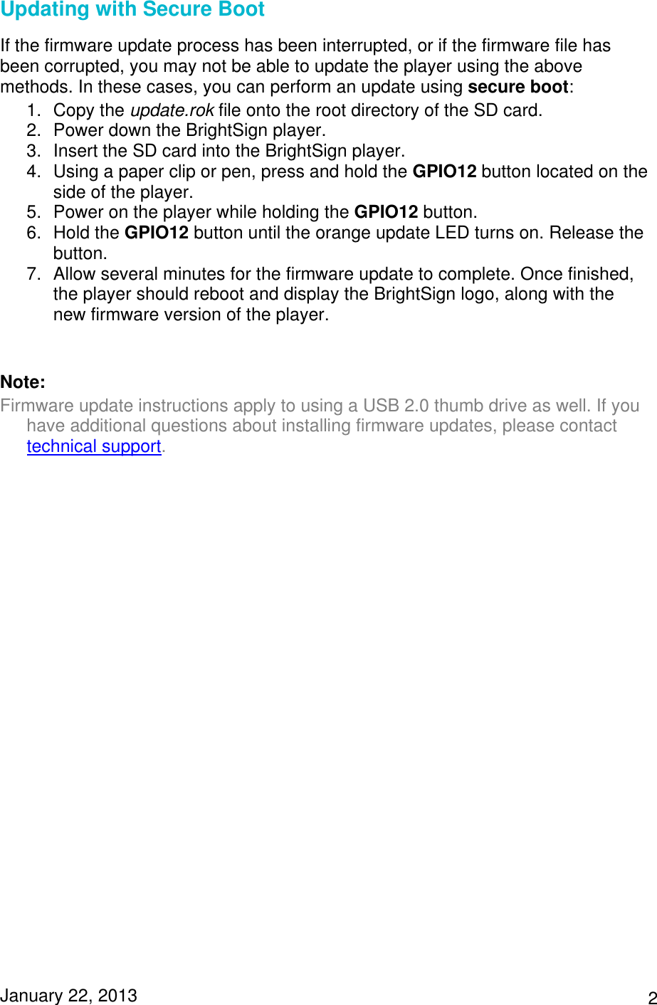 Page 2 of 2 - Firmware Installation Instructions(Compact Only)