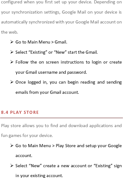 Once  you  are  signed  in  you  can  begin  searching  and downloading  programs  from  the  market.  Tap  Apps  to  view the  list  of  applications  available and  tap Games  to  view the list of games available.         