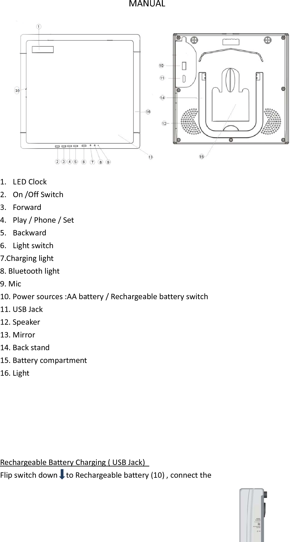 Brilliant Rich Electronics 1703 Shower mirror /Fog free mirror LED