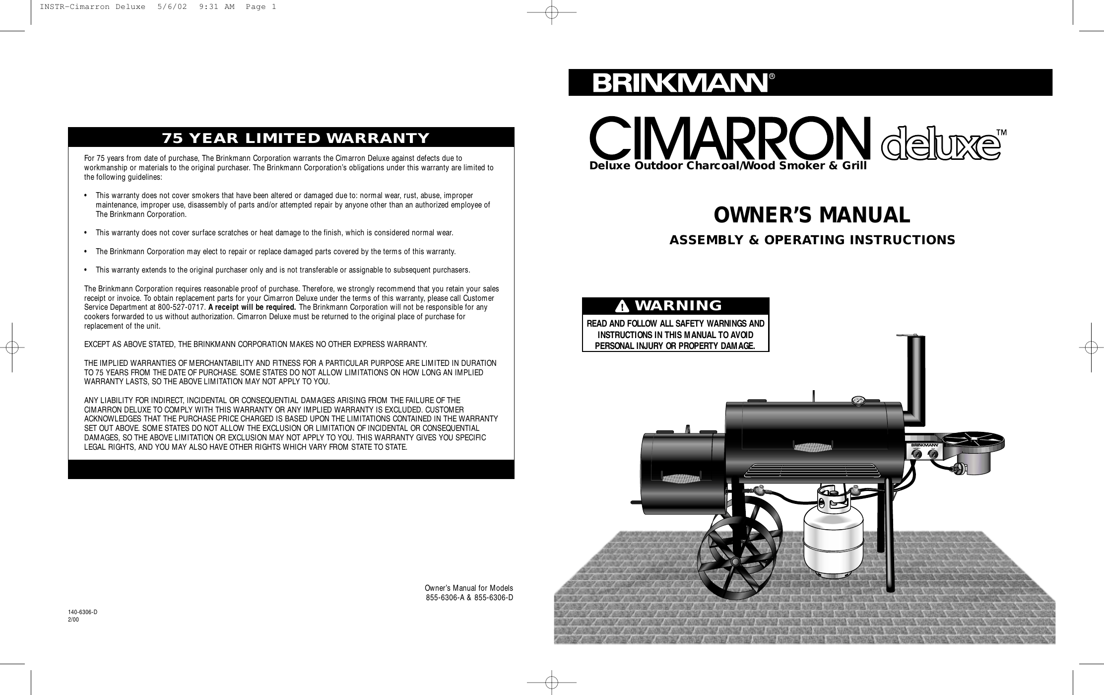 Brinkmann Smoke N Grill Manual