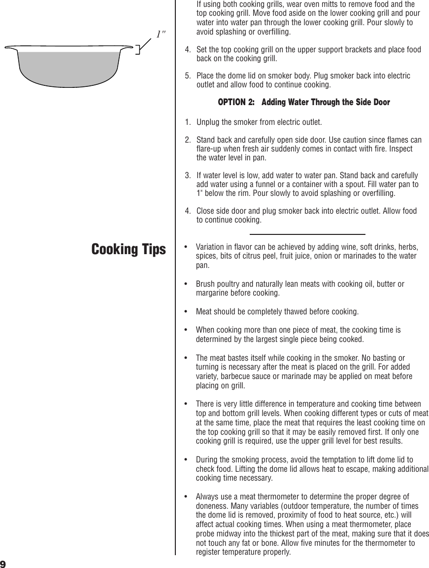 Page 10 of 12 - Brinkmann Brinkmann-Electric-Smoker-Users-Manual- INSTR-Gourmet/Electric  Brinkmann-electric-smoker-users-manual