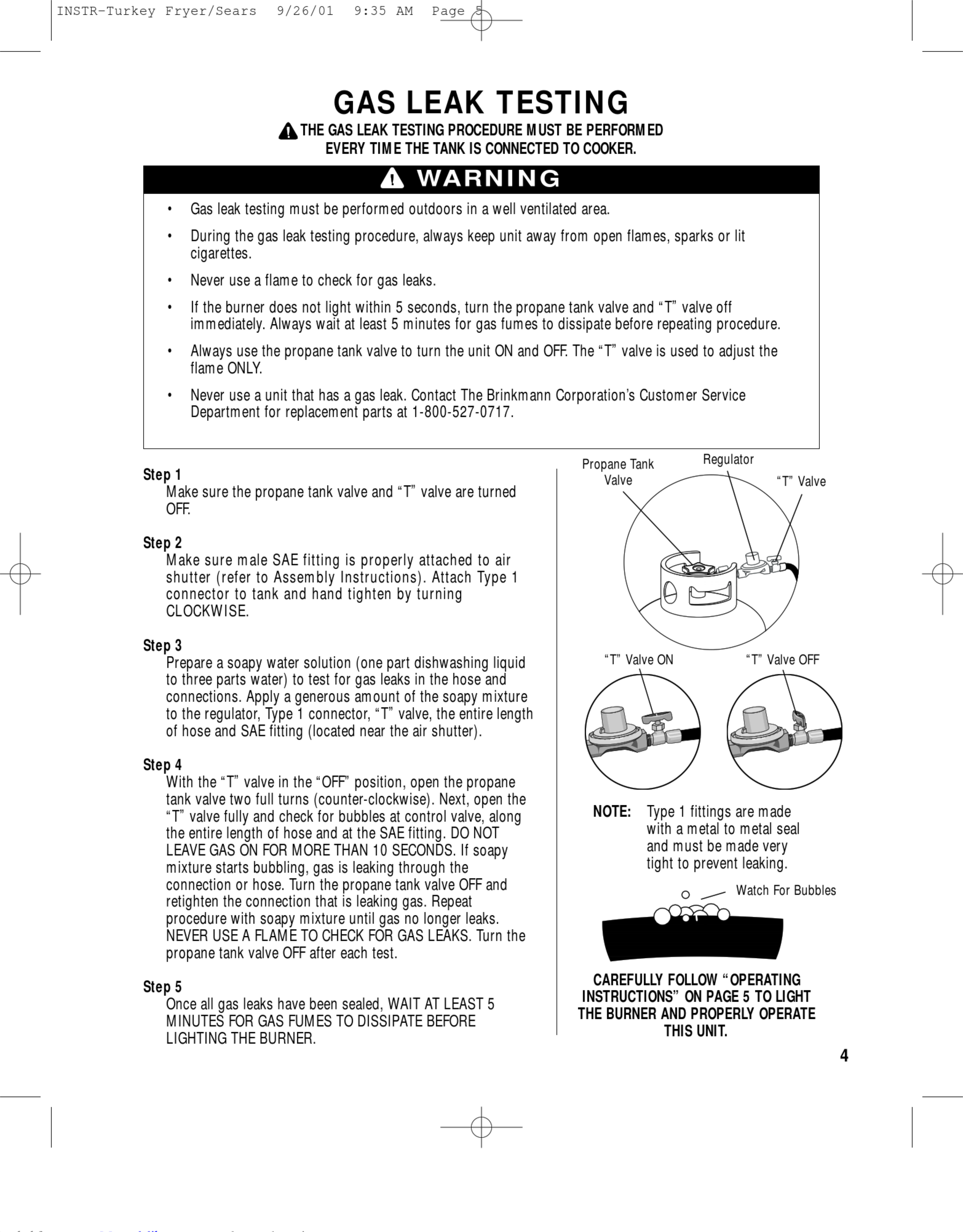 Page 5 of 12 - Brinkmann Brinkmann-Turkey-Fryer-Owners-Manual-1003195 User Manual