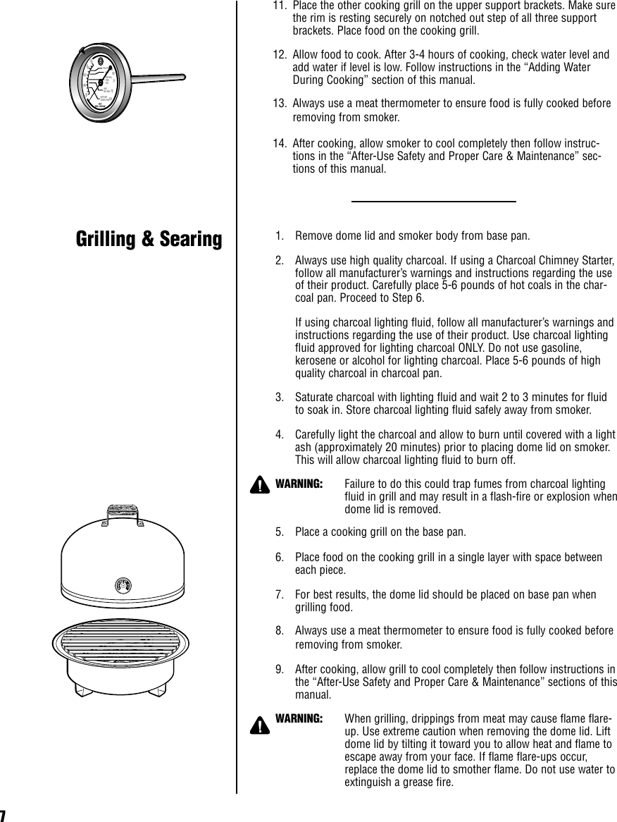 Page 8 of 12 - Brinkmann Smoker INSTR-Gourmet Charcoal User Manual  To The Dd30ab14-7ae3-4780-9e06-a68116e95ceb