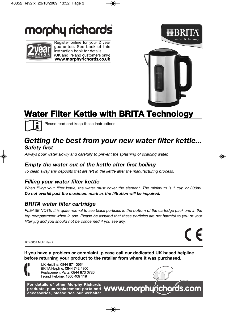 Page 3 of 6 - Brita Brita-Brita-Lp-Water-Dispenser-43852-Users-Manual- Logos6 Bw  Brita-brita-lp-water-dispenser-43852-users-manual